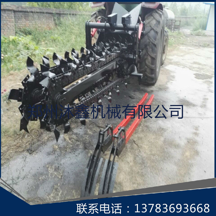 農(nóng)田水利灌溉專用小型管道開溝機(jī) 電纜挖溝機(jī)