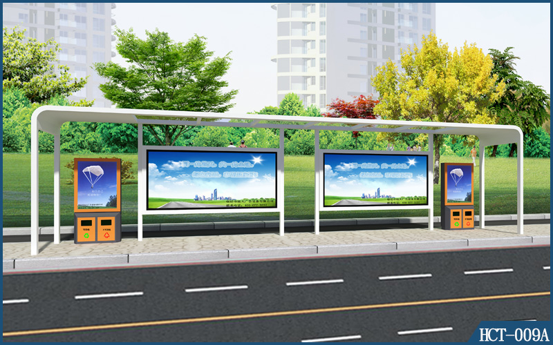 宿遷遠大2017新款候車亭 公交站臺制作   公交候車亭生產廠家