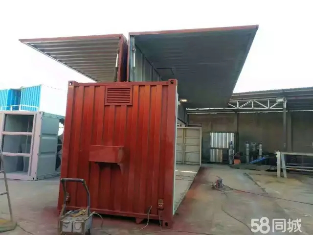 上海士乾電動(dòng)液壓飛翼集裝箱銷售租賃，二手集裝箱多少錢