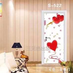 三元色彩雕門 廠家供應(yīng)新款室內(nèi)門s-522 來(lái)圖定做新型環(huán)保uv彩雕室內(nèi)門招