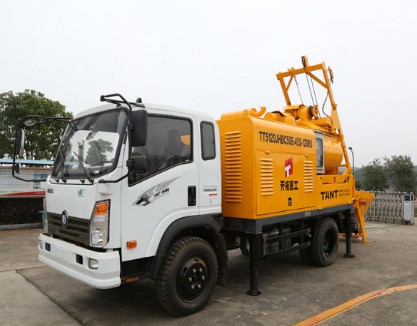 移動式攪拌輸送一體機(jī)天拓重工機(jī)械有限公司車載泵，攪拌泵車，80車載泵，泵車銷售，客戶反饋質(zhì)量好的廠家，價格便宜