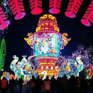 和諧包容  燈會(huì)制作 彩燈制作   首選華騰彩燈