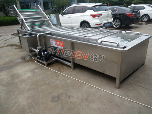 全自動玉米氣泡連續(xù)清洗機_玉米生產(chǎn)線