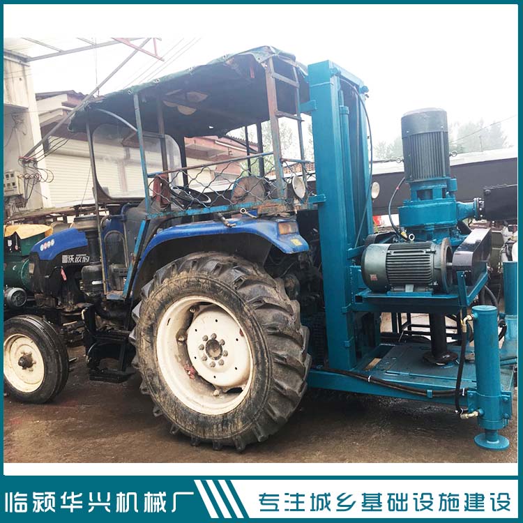 四輪車帶4寸正反循環(huán)打井機  河南打井機廠家