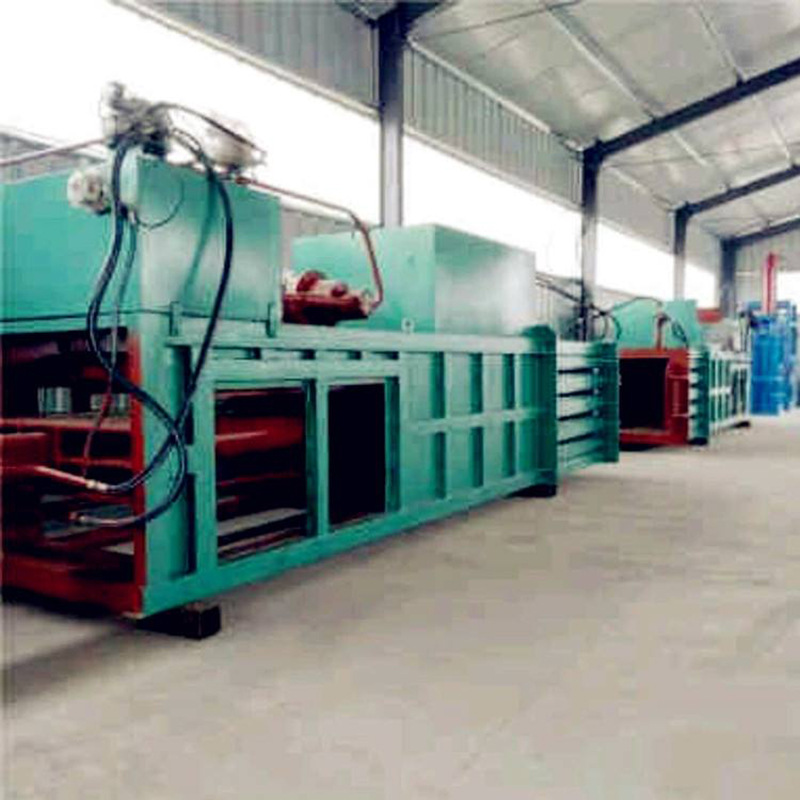 臥式秸稈油漆桶礦泉水瓶金屬壓塊機(jī) 全自動(dòng)120噸液壓廢紙打包機(jī)