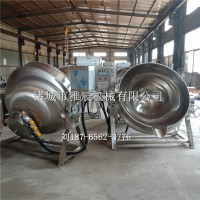 電加熱夾層鍋，熟食鹵煮鍋，化糖熬糖鍋，自動翻筐出料鍋