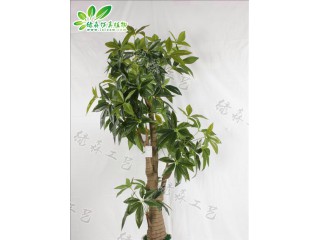 仿真八杈發(fā)財(cái)樹廠家直銷   沈陽仿真植物生產(chǎn)廠家