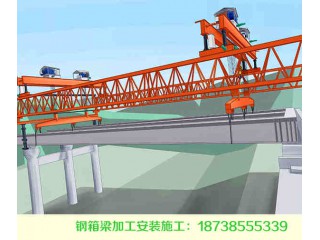 黑龍江綏化鋼結(jié)構(gòu)橋梁加工鋼箱梁落梁就位