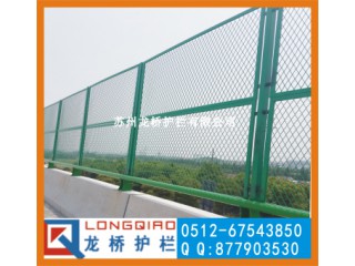 泰安橋梁防拋網(wǎng) 泰安高速橋護欄網(wǎng) 浸塑綠色鋼板網(wǎng) 龍橋廠