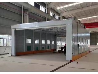 一體化整體移動(dòng)噴漆房安裝案例展示