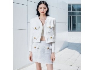 溫碧霞自創(chuàng)IRENENA服裝名媛風(fēng)法式上衣